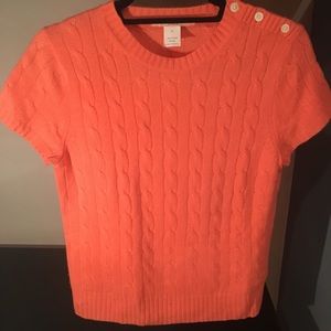 J. Crew cashmere short sleeved sweater